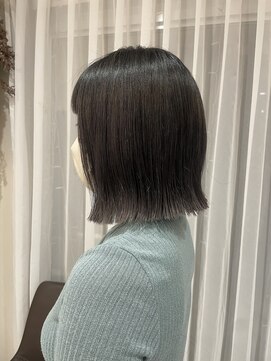 ベルバイヘアスイッチ(by hairswitch) モカグレージュ☆切りっぱなしボブ外ハネツヤ２０代３０代４０代