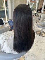 ロンドルーチェ 心斎橋(Lond luce)&nbsp;ダークアッシュ/ミディアムレイヤーカット［髪質改善/縮毛矯正］