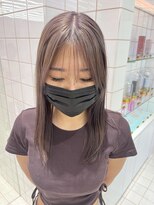 ロンドルーチェ 心斎橋(Lond luce)&nbsp;ダークアッシュ/ミディアムレイヤーカット［髪質改善/縮毛矯正］