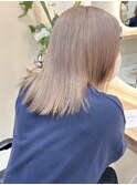 ミルクティーベージュハイトーンカラーケアブリーチダブルカラー