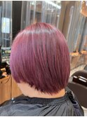 ショート/ブリーチ/ピンク/パープル/秋[大島/大島駅]