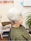 60代70代80代90代白髪を活かしたに似合わせカット