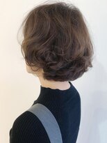 リコ(LIKO)&nbsp;大人のふんわりショートボブ☆デジタルパーマ/明るい白髪染め