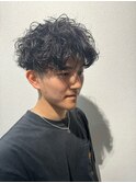 波巻きパーマ