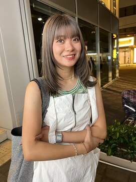 カフ(CAF) CAF松本/レイヤースタイル/ベージュカラー/大阪美容室