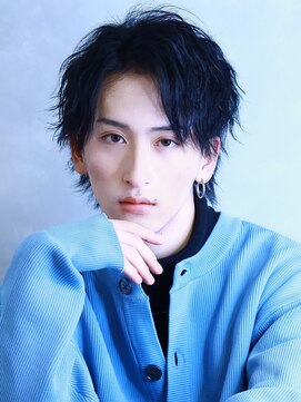 プルーブトウキョウ 渋谷(PROVE TOKYO) センターパートウルフ緩めツイストスパイラルパーマメンズ