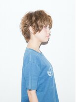 メンズアンドレディース モテナ&nbsp;くせ毛ショート ベージュ系カラー 大人ボブ【モテナ 豊田 浄水】