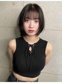 顔まわりレイヤーボブ