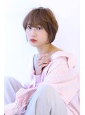 大人小顔ショートチョコレートカラー