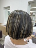 ハイライト×ボブ/30代40代50代60代