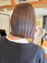 ニルス(nils) 切りっぱなし×ブラウンベージュ