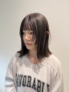 サラ ビューティー サイト 古賀店(SARA Beauty Sight) アンブレラカラー/デザインカラー/グレージュ/外ハネ/20代30代/