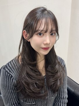 クレム 博多駅店(ChLem) 顔まわりレイヤー 艶カラー 暗髪 韓国風 髪質改善 福岡美容室