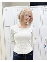 チェレ オレ 新金岡店(Chere ore)&nbsp;ホワイトブロンドミディアムレイヤーブリーチ