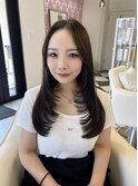 ロングレイヤーカット/透明感カラー