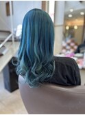 【見附　今町】ブリーチオンカラー　グリーン