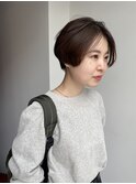 透明感ベージュ×ハンサムショート◎