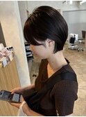 ショートヘア　ボブ　丸みショート