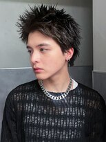 アルバム 渋谷パルコ(ALBUM) ブルーブラックフェザーパーマスパイキーショート_F0686