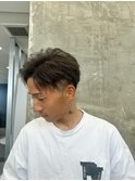 ホワイトメッシュ/ツイスト/ツイスパ/パーマ/メンズ/眉毛