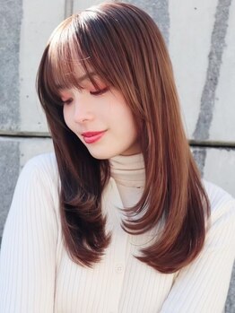 セシル ヘアー(Cecil hair)の写真/≪河原町駅/髪質改善≫オリジナル技術で自然でまとまる潤い艶ストレート!思わず触りたくなるような美髪に◎