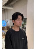 刈り上げなしセンターパート