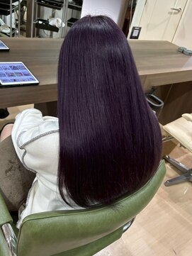 アウラ(AURA) 盛岡駅ブリーチカラーハイトーンカラー顔周りレイヤーカット◆