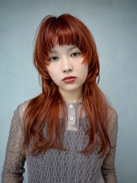 ギークス(GEEKS) 【GEEKS渋谷】ミディアムレイヤー/ウルフ/20代30代/ワンブリーチ