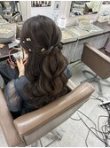 ハーフアップ