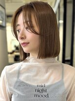 アビー(ABBEY) ボブ前髪なし切りっぱなしボブタッセルボブレイヤーボブ大人ボブ