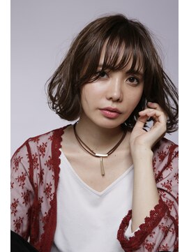 アドラーブル 万代店 (adorable) 【adorable】大人濡れツヤ感☆愛されエアリーボブ