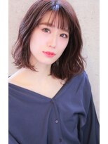 ヘアーアンドメイク シーク 吉祥寺(HAIR&MAKE SeeK)&nbsp;『ラベンダーショコラ×パーマ』ランダムカールボブ