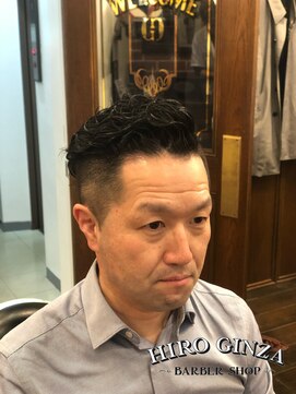 ヒロギンザバーバーショップ 新宿店(HIRO GINZA BARBER SHOP) 震災刈りパーマ