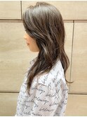 田村】マロンベージュ/かきあげロング/Aラインボブ20代30代/韓国