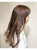 イルミナカラー　ナチュラルブラウン×カールロング