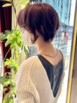 ヘアモード カクテル&nbsp;ピンクベージュカラー×くびれショート【JUN】