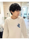 大人マッシュスパイラルパーマメンズカット(表参道原宿)