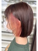 インナーカラーピンク