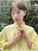 ボブ/ミニボブ/切りっぱなし/前髪/顔周りカット/銀座一丁目