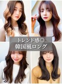 大人美人斜めバングくびれデジタルパーマ毛先丸みパーマ