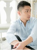 mod's姪浜/アッシュブラックツーブロック黒髪ベリーショートh