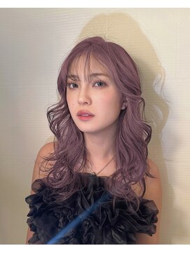 シェノン 表参道(CHAINON) ラベンダーピンクカラーレイヤーカット