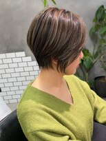 ティダスマイル ふじみ野店(tida smile) こなれミディ/白髪ぼかしハイライト/くびれショート