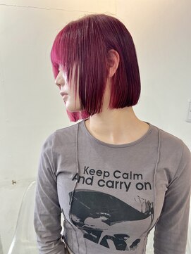 リヴ ウメダ(LIV umeda) ワインレッド/ブリーチ/ダブルカラー【梅田】