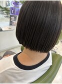 ストレートパーマ × ボブ