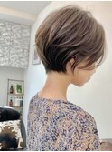 美シルエットくびれレイヤークールショートショートボブヘア
