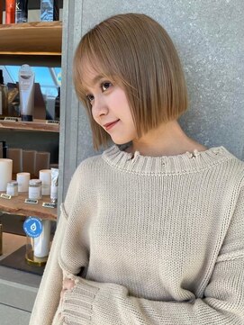 ロンドミラー 博多店(Lond Mirror) ブリーチカラー/ベージュカラー/ケアブリーチ/髪質改善/ボブ