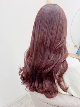 シアエミュー 新越谷店(SHEER emu) 艶カラーでピンクベージュ