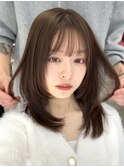 メルティカラー似合わせカットウェーブミディアムレイヤーカット