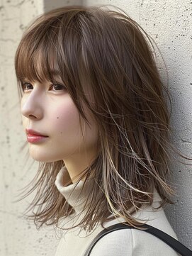 レヴ 草加店(LEV.) イメチェン　外ハネ　ボブ　美髪　ワイドバング　ブルーブラック